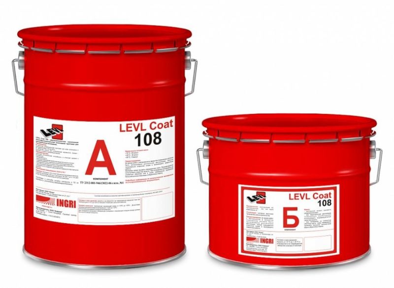 Грунт эпоксидный для полимерных полов Levl Coat 108 двухкомпонентный 7,9 кг + 2,2 кг