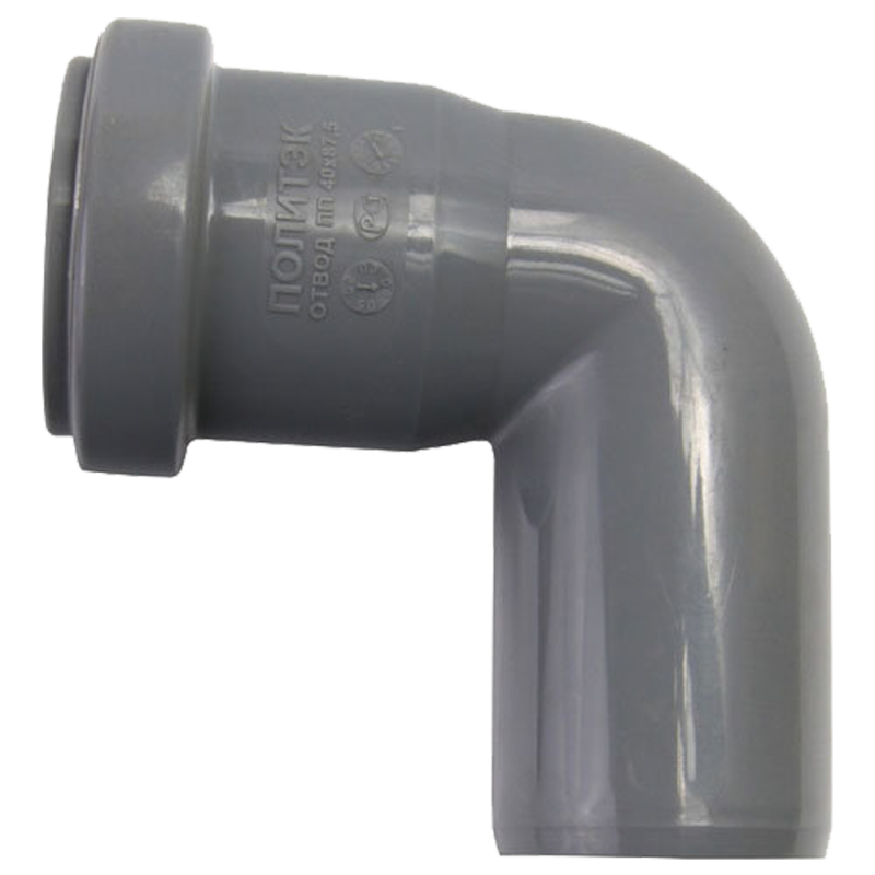 Отвод канализационный Ø 40 мм х 87